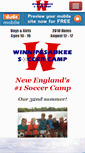 Mobile Screenshot of newenglandsoccercamp.com