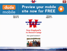 Tablet Screenshot of newenglandsoccercamp.com